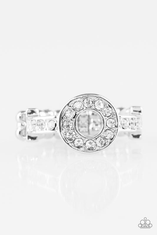 THE ONE AND ONLY SPARKLE - WHITE DAINTY RHINESTONES CIRCLE RING