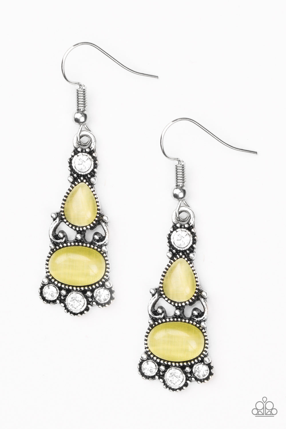 PUSH YOUR LUXE - YELLOW MOONSTONE DAINTY EARRINGS
