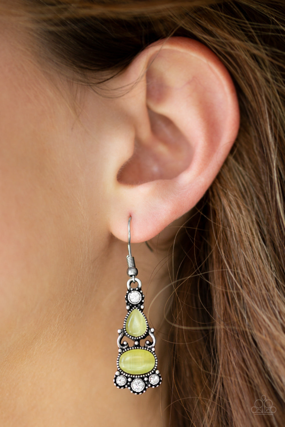 PUSH YOUR LUXE - YELLOW MOONSTONE DAINTY EARRINGS