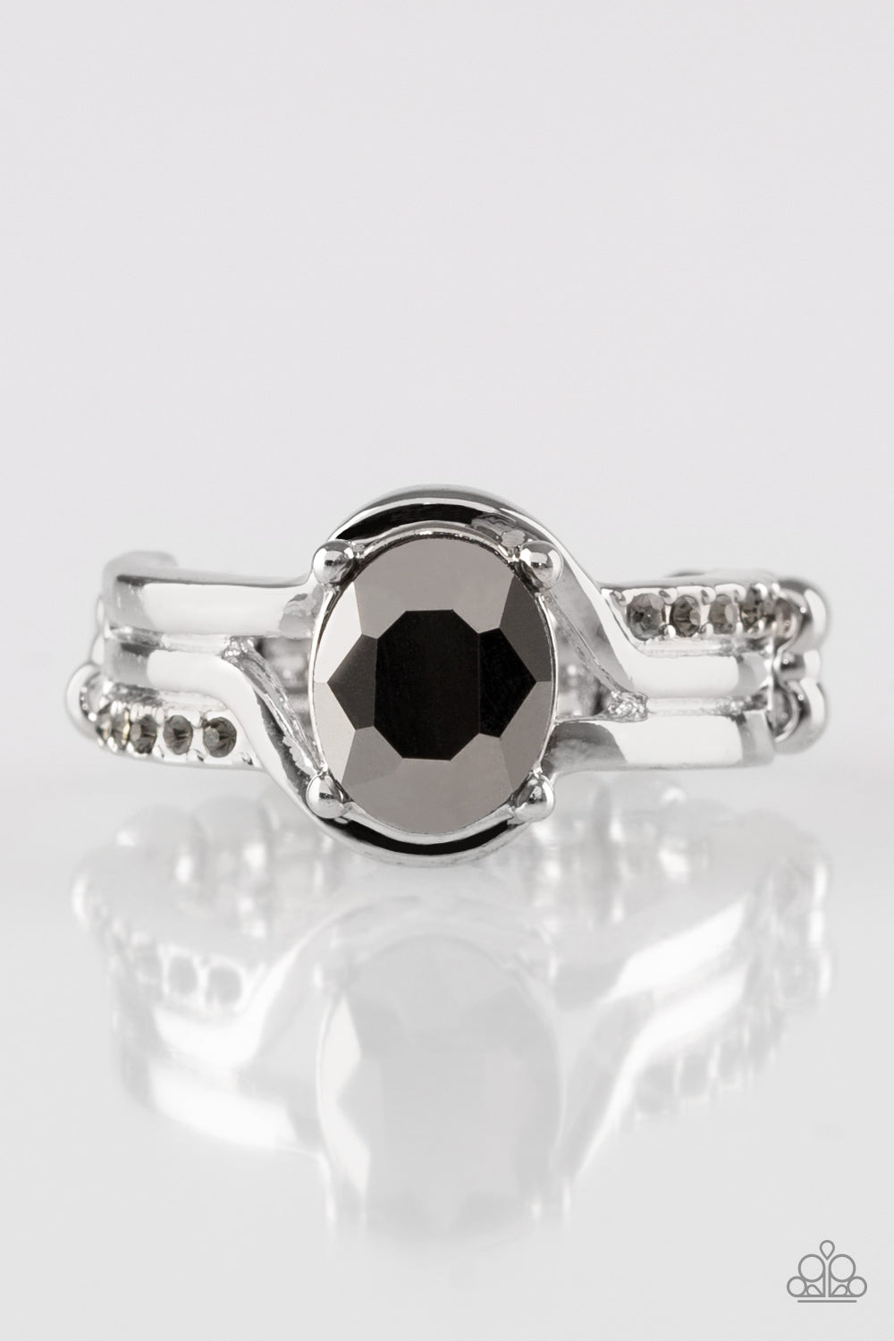 HOME IS WHERE THE CASTLE IS - SILVER OVAL HEMATITE RING