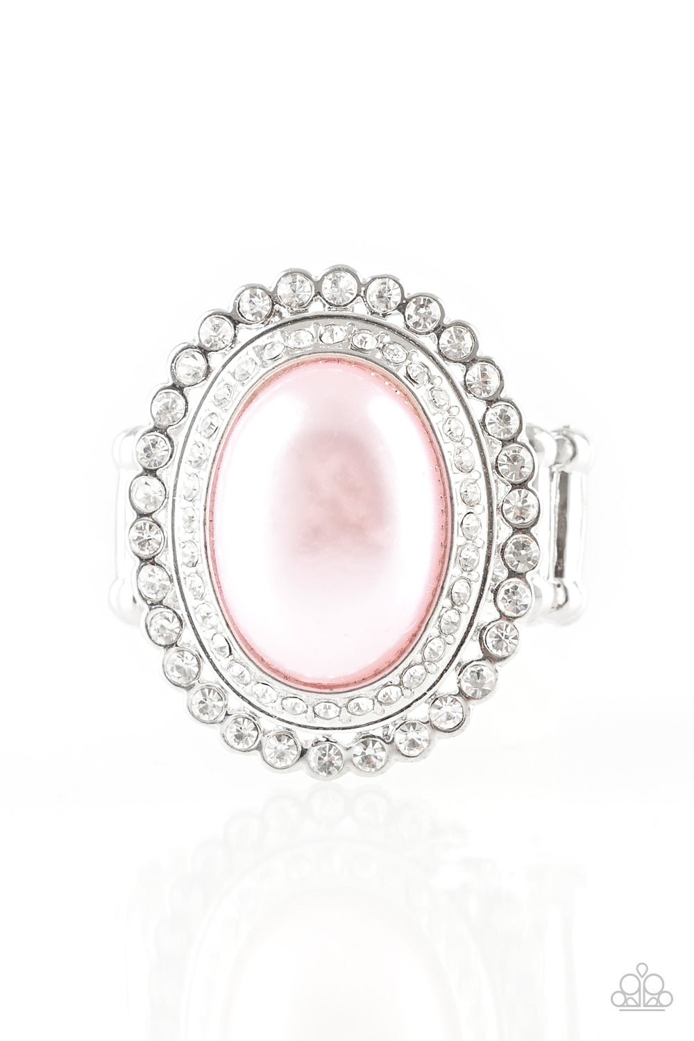 OPULENTLY OLYMPIAN - PINK OVAL PEARL RING