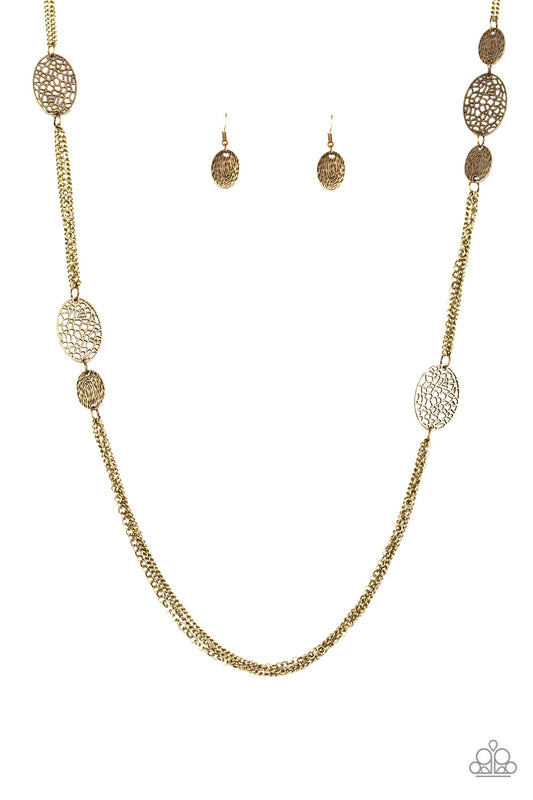 A FORCE OF NATURE - BRASS NECKLACE