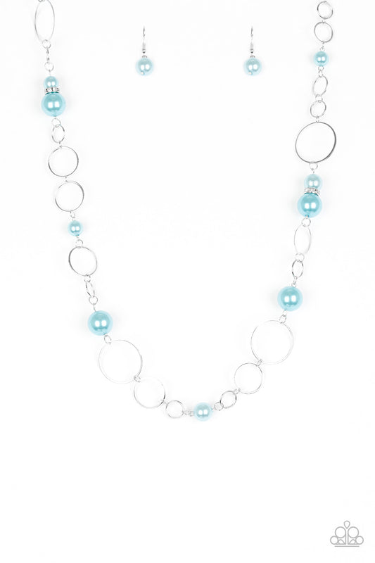 LOVELY LADY LUCK - BLUE PEARL NECKLACE