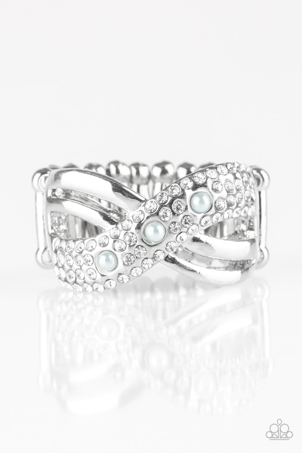 ONSTAGE OPULENCE - BLUE PEARL INFINITY RING