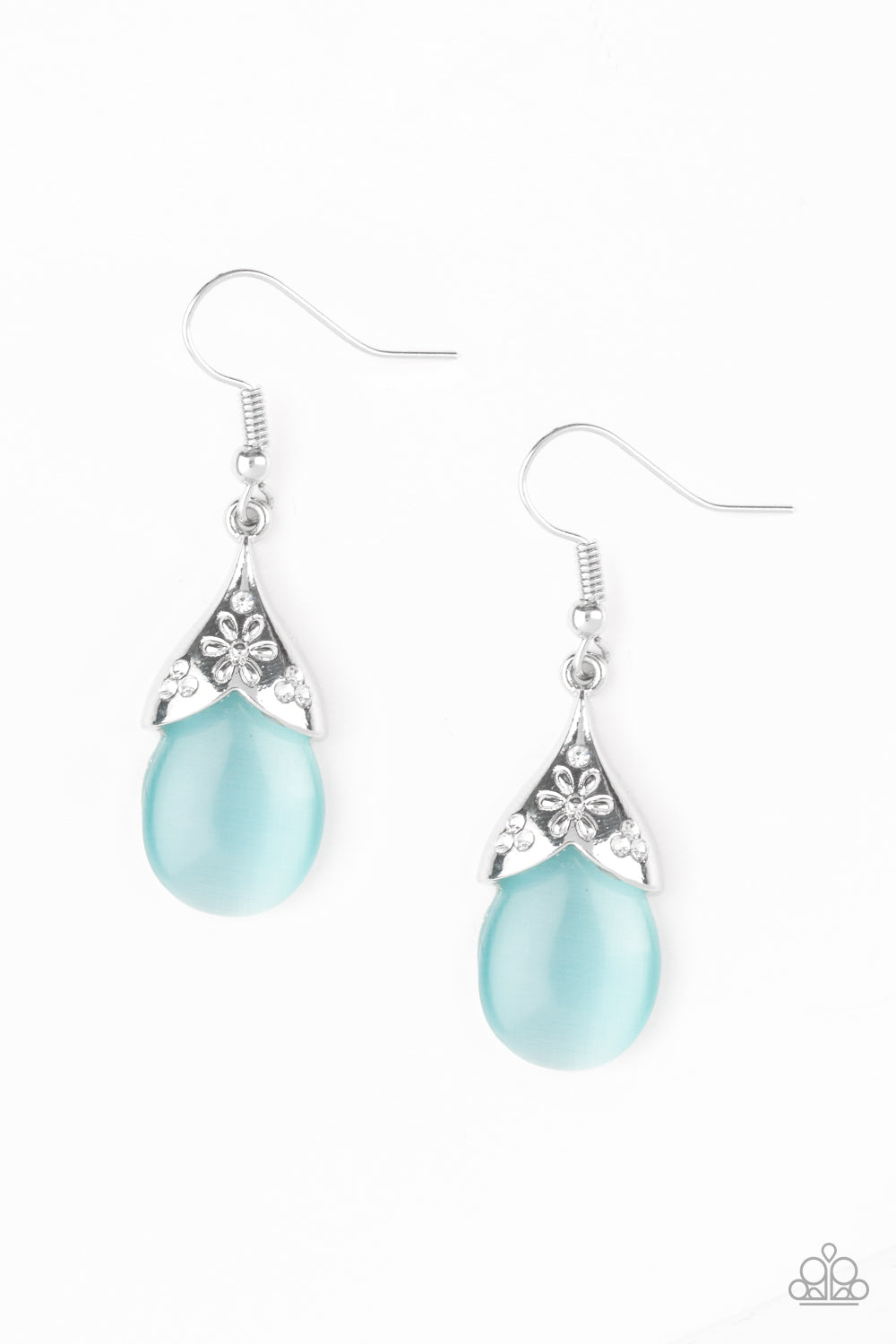 SPRING DEW - BLUE MOONSTONE TEARDROP EARRINGS