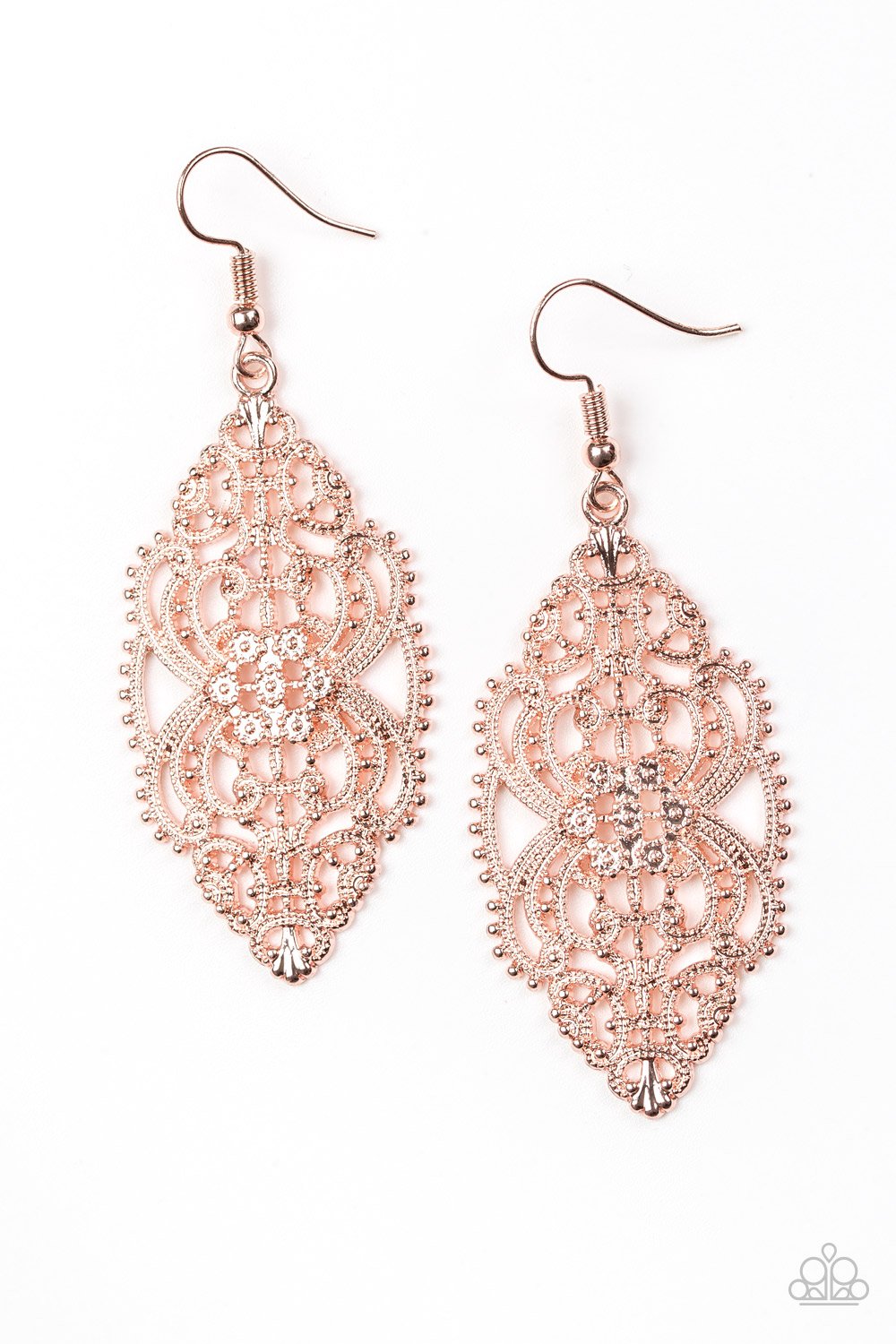 ORNATELY ORNATE - ROSE GOLD EARRINGS