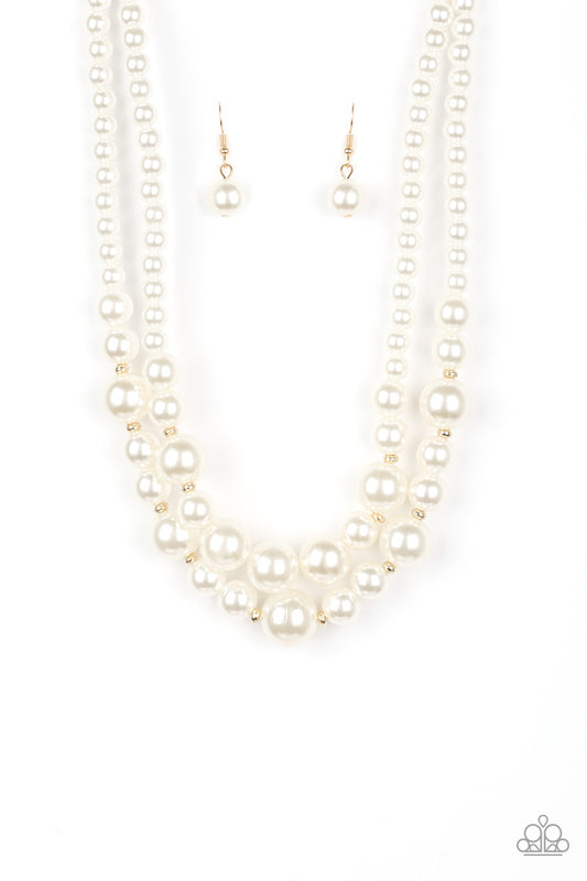 THE MORE THE MODEST - GOLD DOUBLE STRAND PEARL NECKLACE