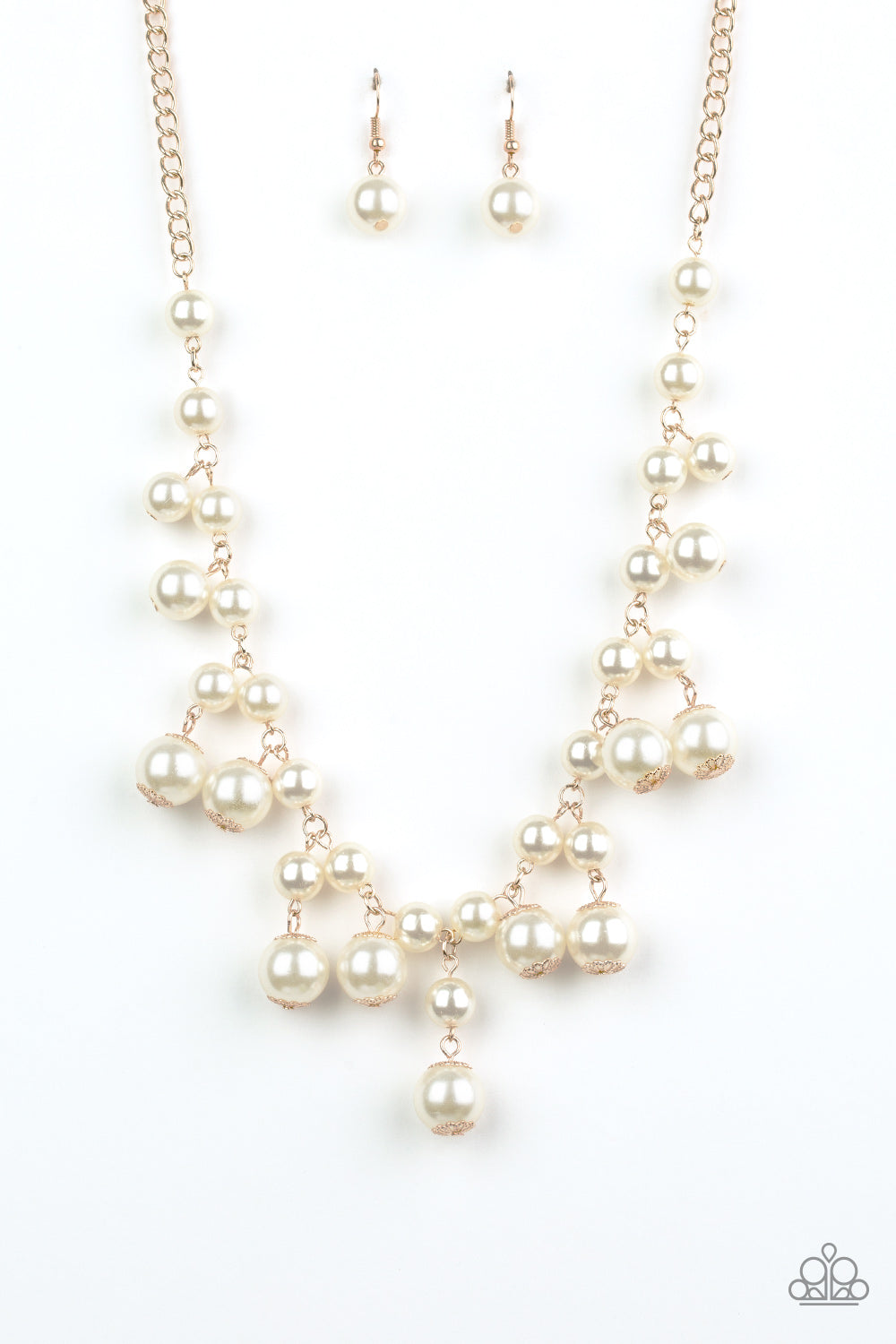 SOON TO BE MRS. - GOLD AND WHITE PEARL NECKLACE