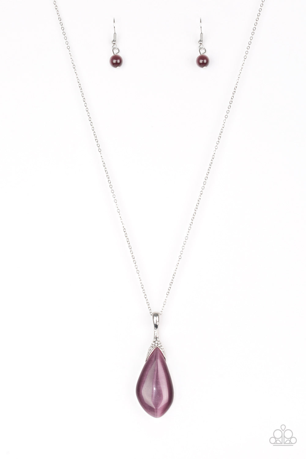 FRIENDS IN GLOW PLACES - PURPLE MOONSTONE NECKLACE