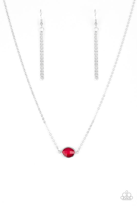 FASHIONABLY FANTABULOUS - RED RHINESTONE NECKLACE