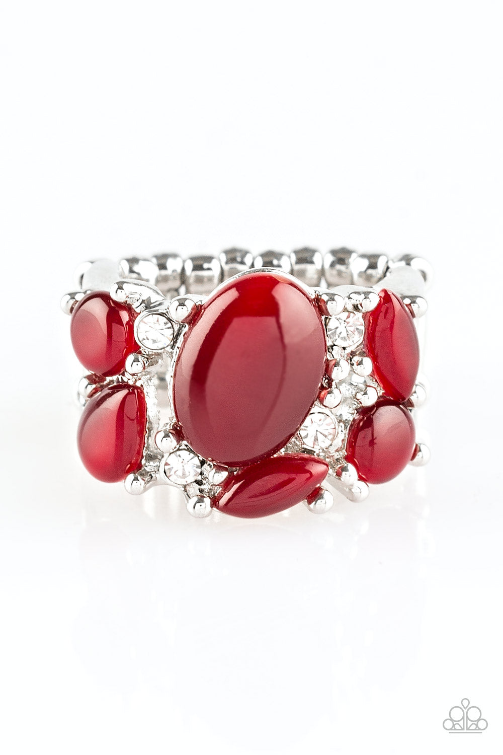 MODERN MOONWALK - RED MOONSTONE RING