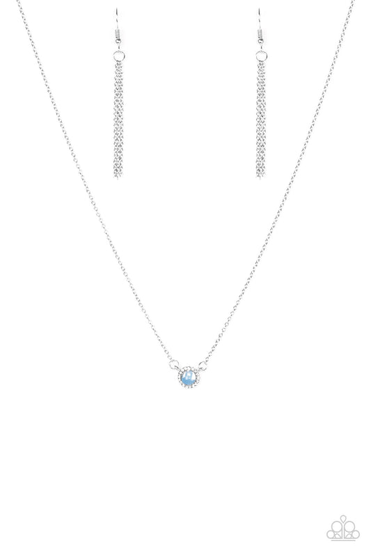 DREAMY DREAMER - BLUE OPALESCENT NECKLACE