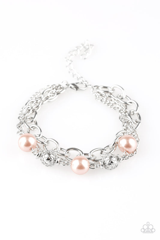 VINTAGE VARIETY - BROWN PEARLS BRACELET