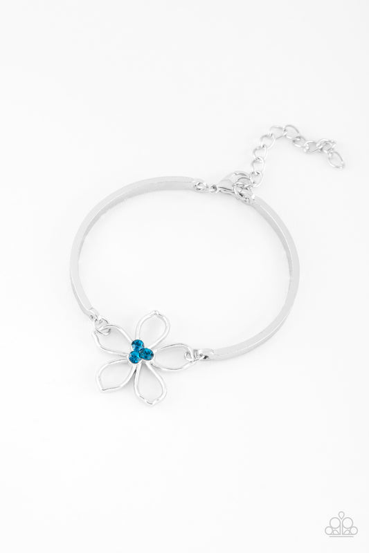 HIBISCUS HIPSTER - BLUE FLOWER BRACELET