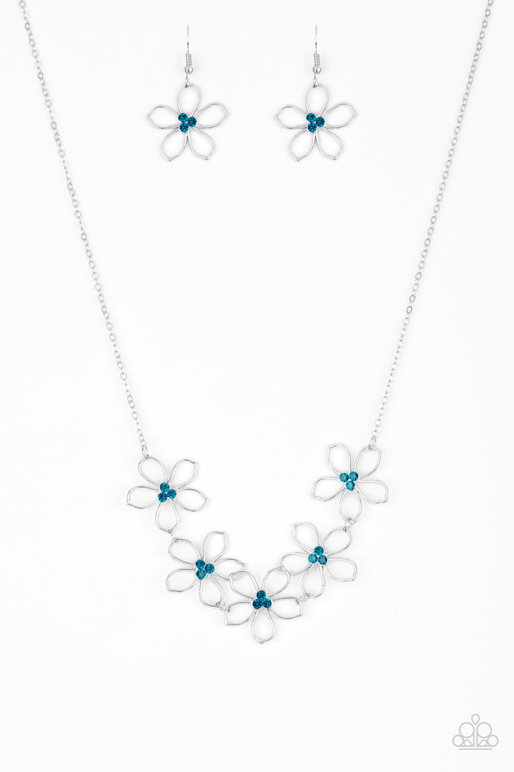 HOPPIN HIBISCUS - BLUE FLOWER NECKLACE