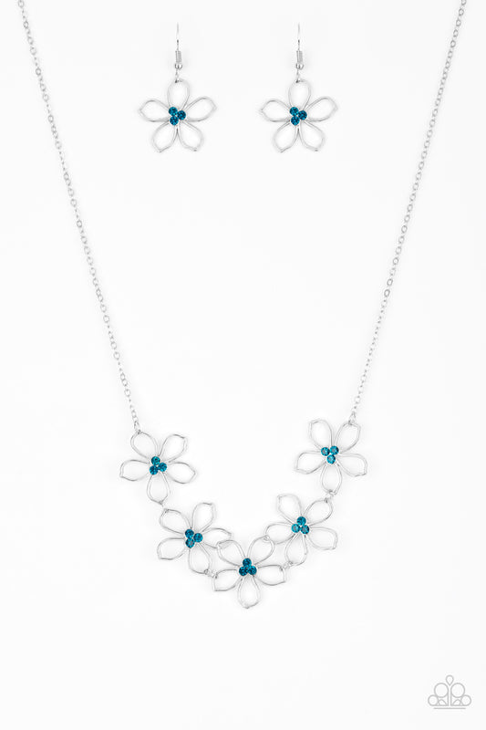 HOPPIN HIBISCUS - BLUE FLOWER NECKLACE