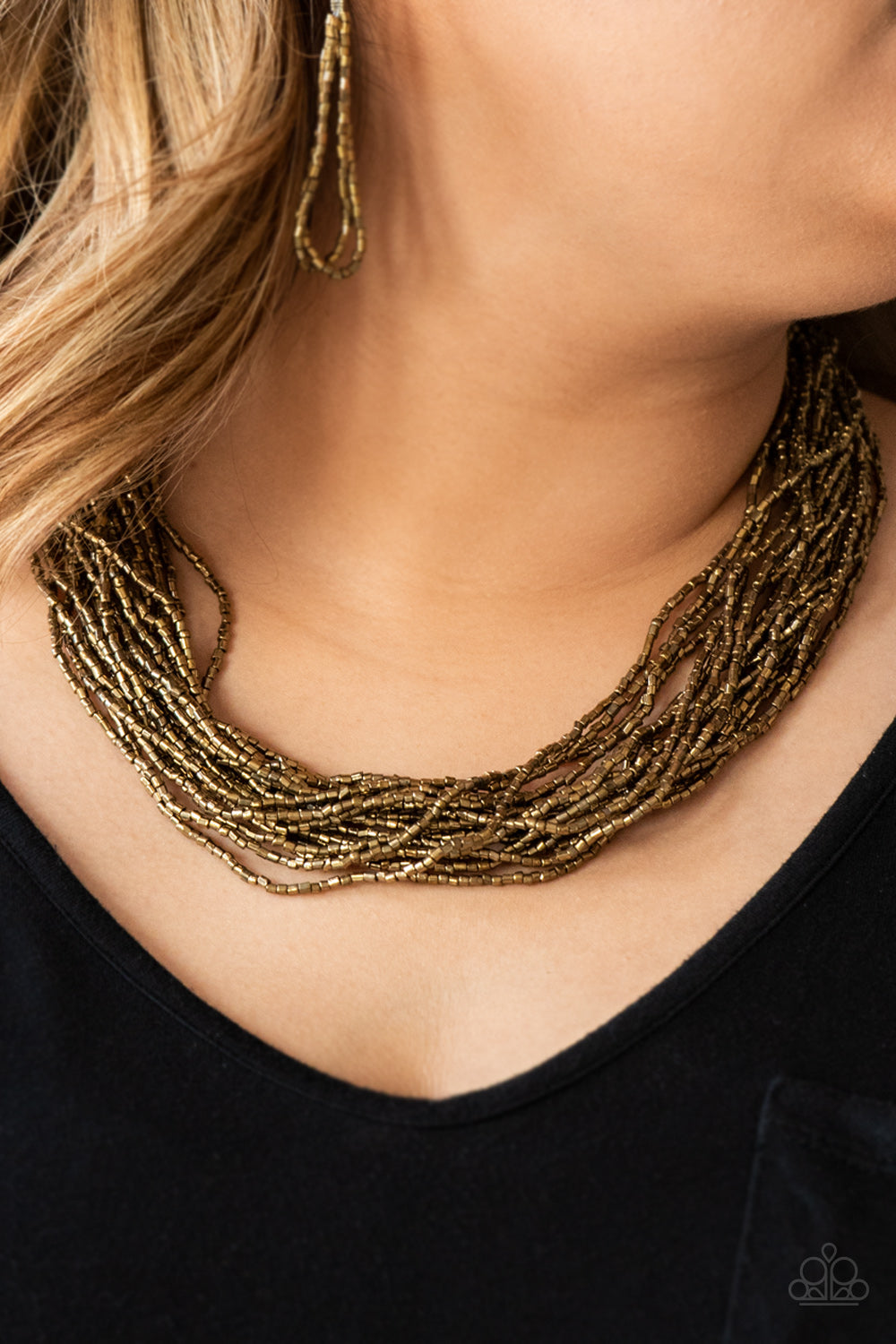 THE SPEED OF STARLIGHT - BRASS SEEDBEAD NECKLACE