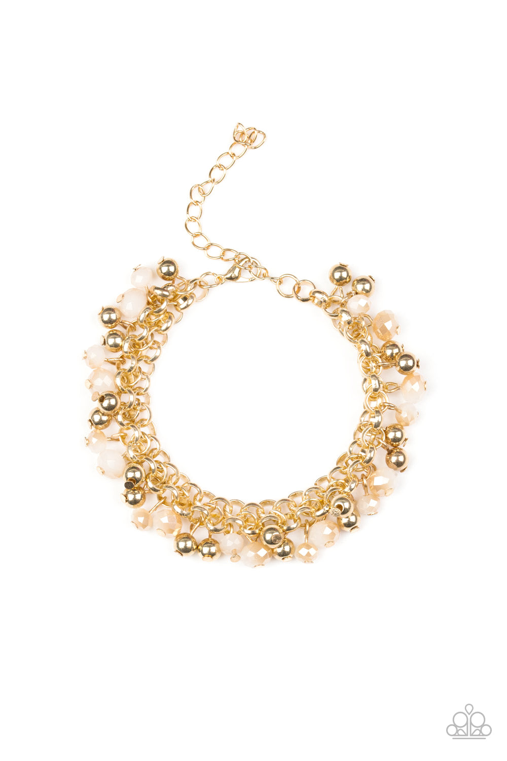 JUST FOR THE FUND OF IT! - GOLD IRIDESCENT CHARMS BRACELET