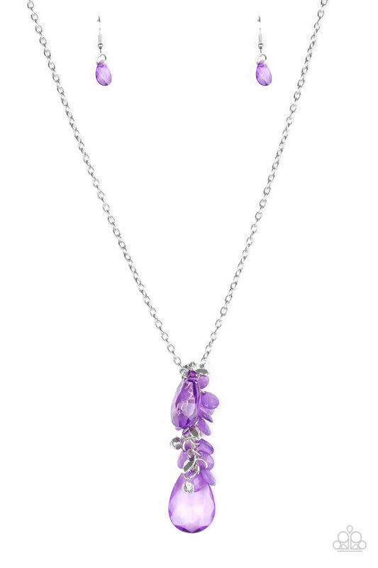 SUMMER SOLO - PURPLE CLUSTER NECKLACE