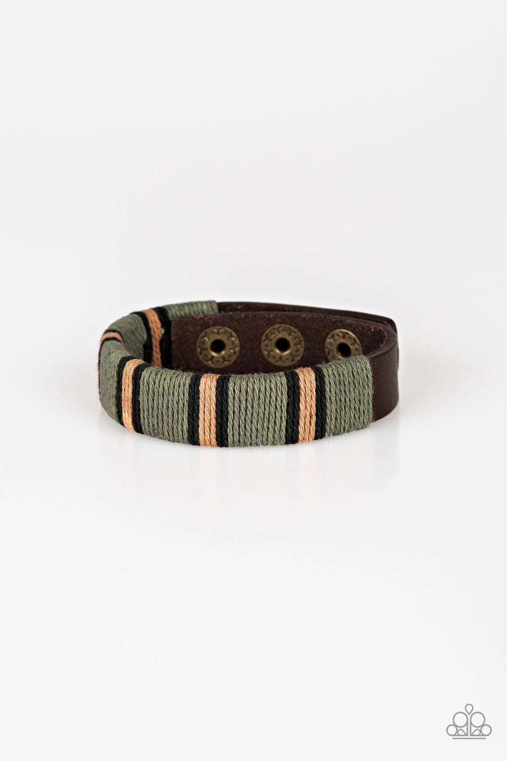 FUTURE FORESTER - BROWN AND GREEN TWINE URBAN BRACELET