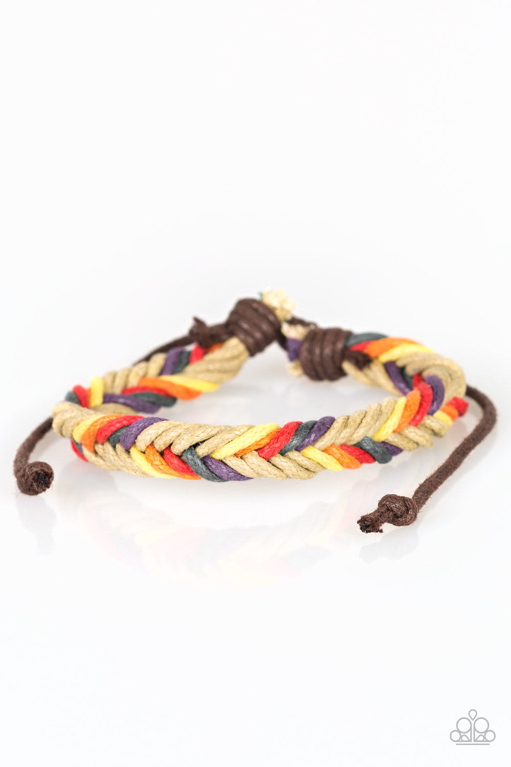 CANYON RAINBOW - MULTI BRAIDED TWINE DRAW STRING BRACELET