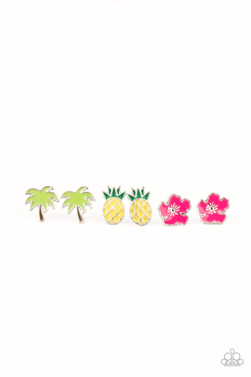 TROPICAL VACATION EARRINGS SET - ASSORTED SET OF 5 PAIRS OF EARRINGS