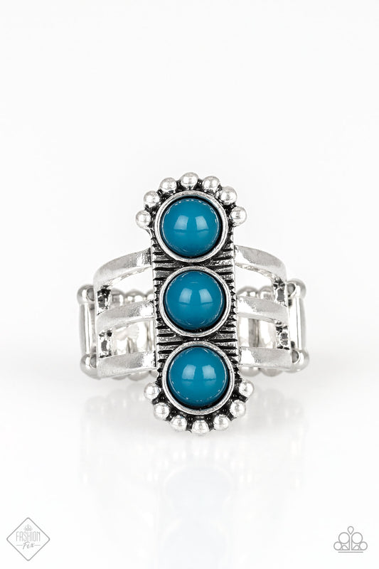 RIO TRIO - BLUE BEADS STOP LIGHT TYPE RING FASHION FIX FEBRUARY 2019