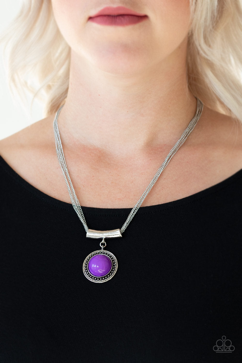 GYPSY GULF - PURPLE NECKLACE