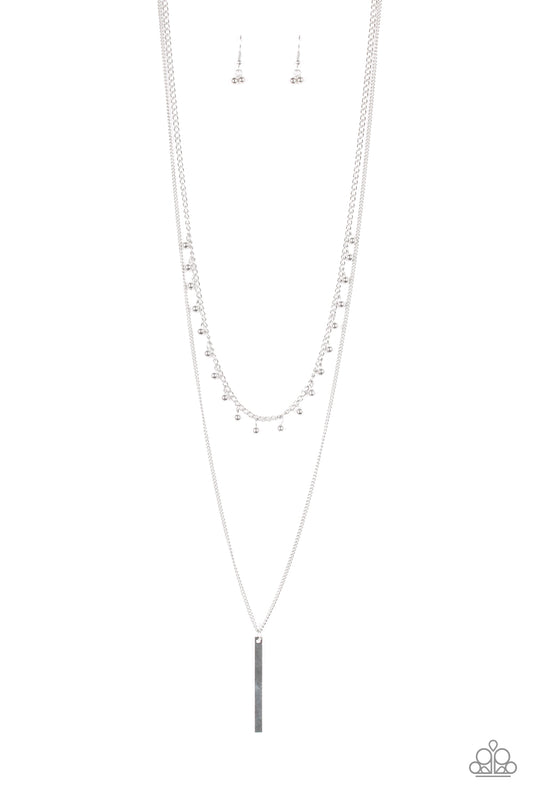 KEEP YOUR EYE ON THE PENDULUM - SILVER NECKLACE