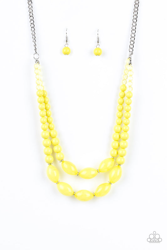 SUNDAE SHOPPE - YELLOW LEMONDROP NECKLACE