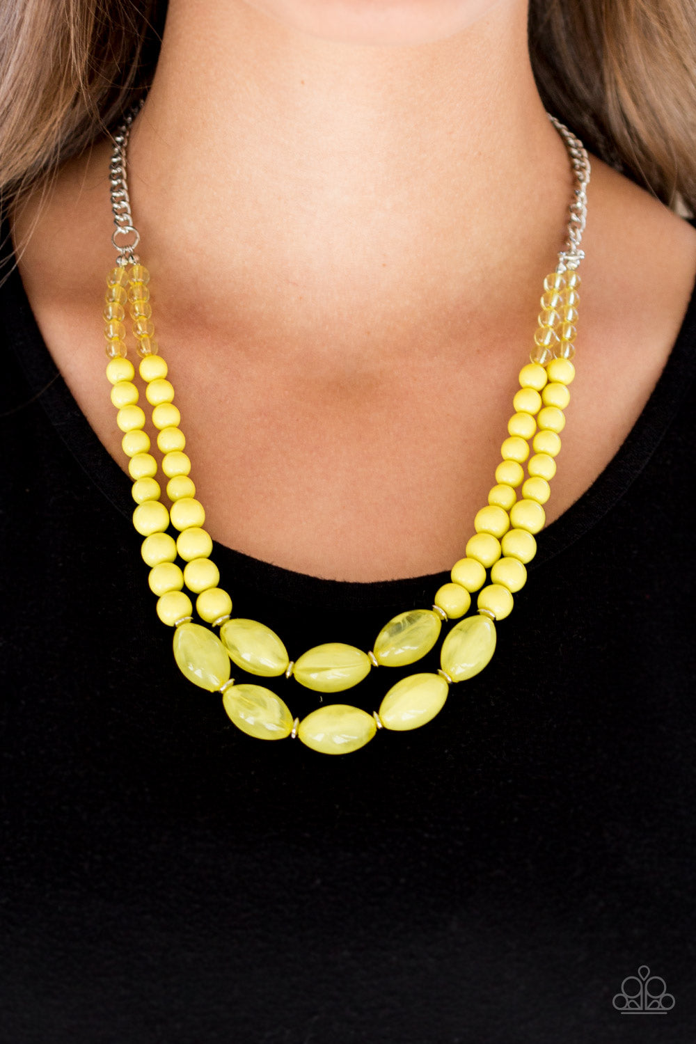 SUNDAE SHOPPE - YELLOW LEMONDROP NECKLACE