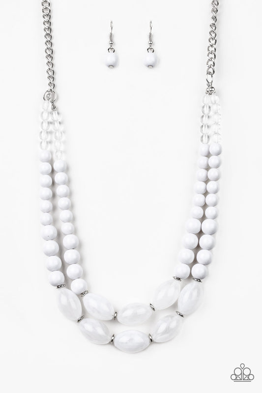 SUNDAE SHOPPE - WHITE DOUBLE LAYER NECKLACE