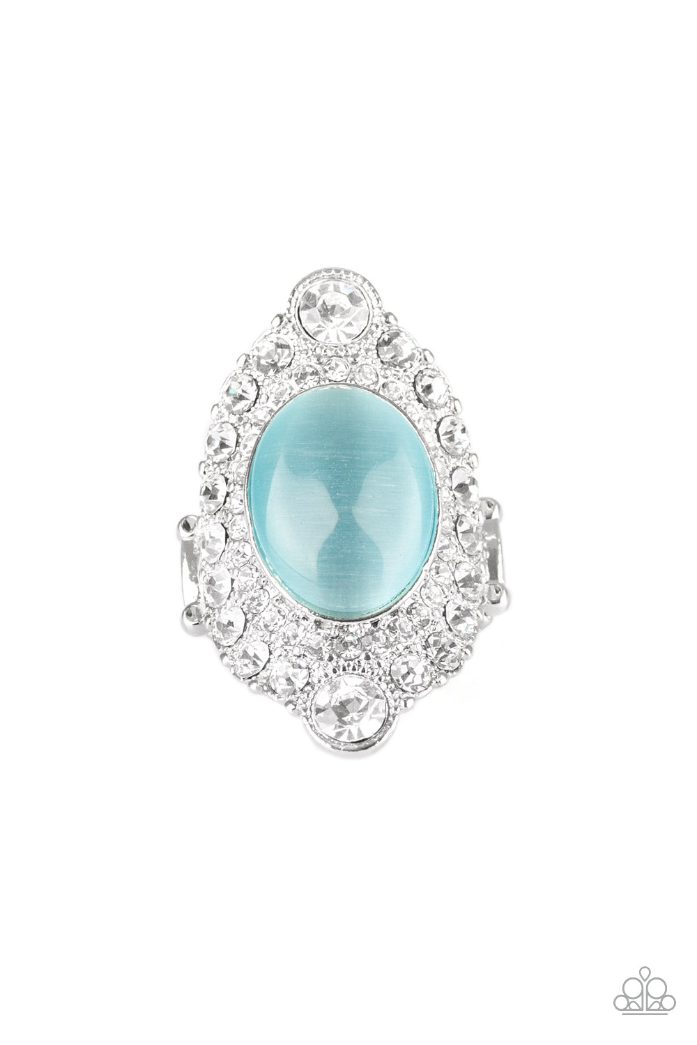 RIVIERA ROYALTY - BLUE CAT EYE MOONSTONE RING