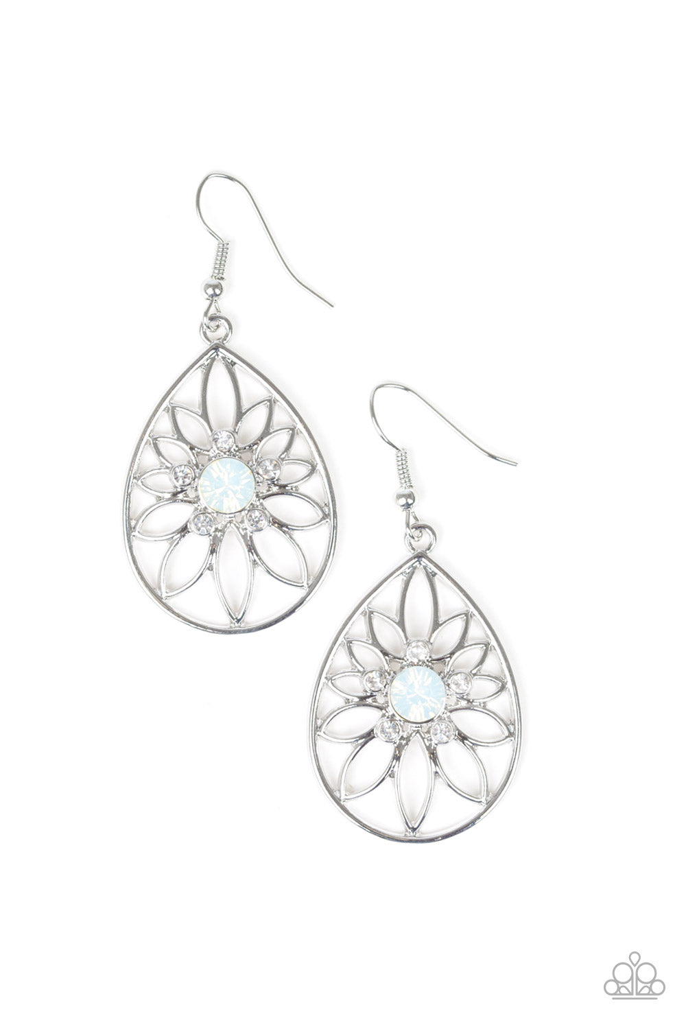 TAKE IT GLOW - WHITE OPALESCENT EARRINGS