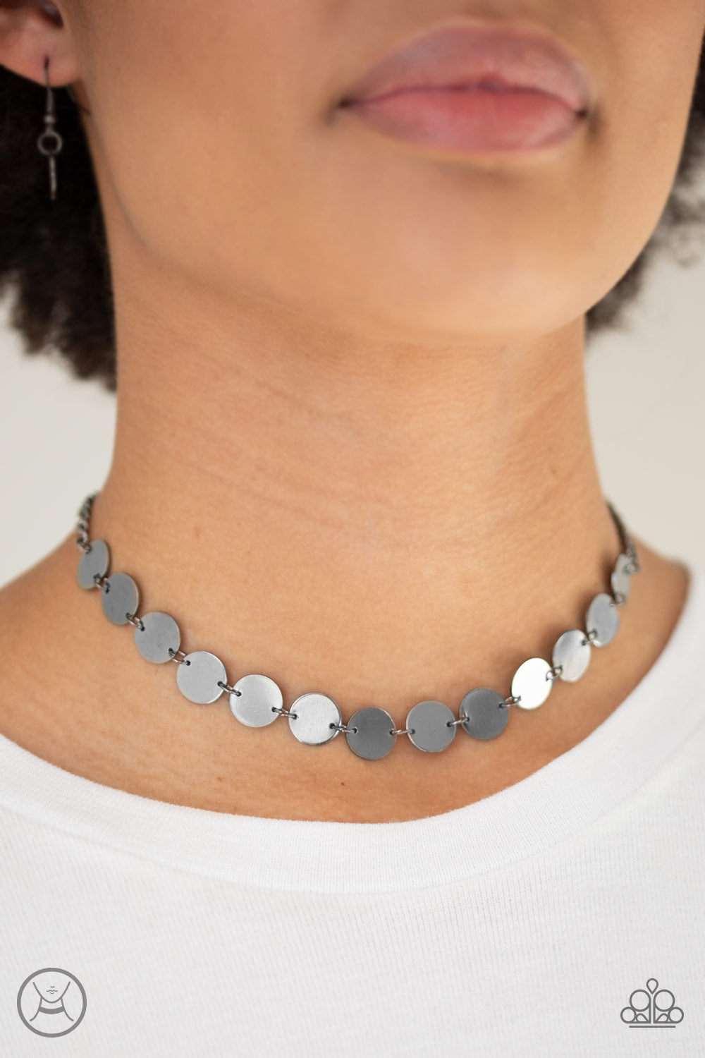 FASTER THAN SPOTLIGHT - BLACK CHOKER NECKLACE