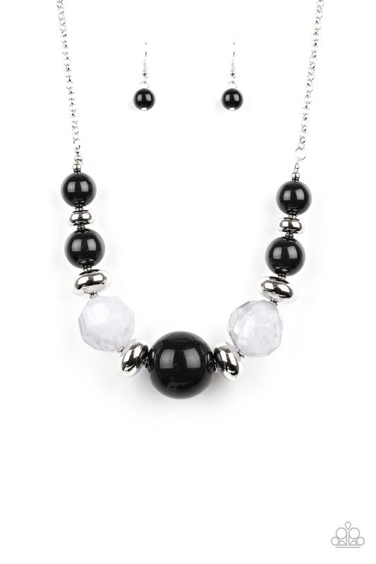 DAYTIME DRAMA - BLACK BEAD NECKLACE