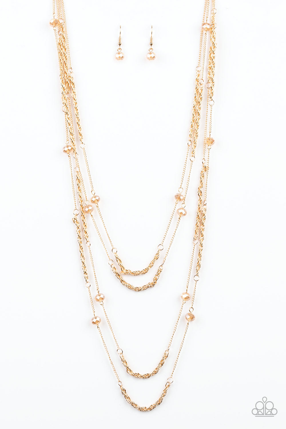 OPEN FOR OPULENCE - GOLD IRIDESCENT NECKLACE