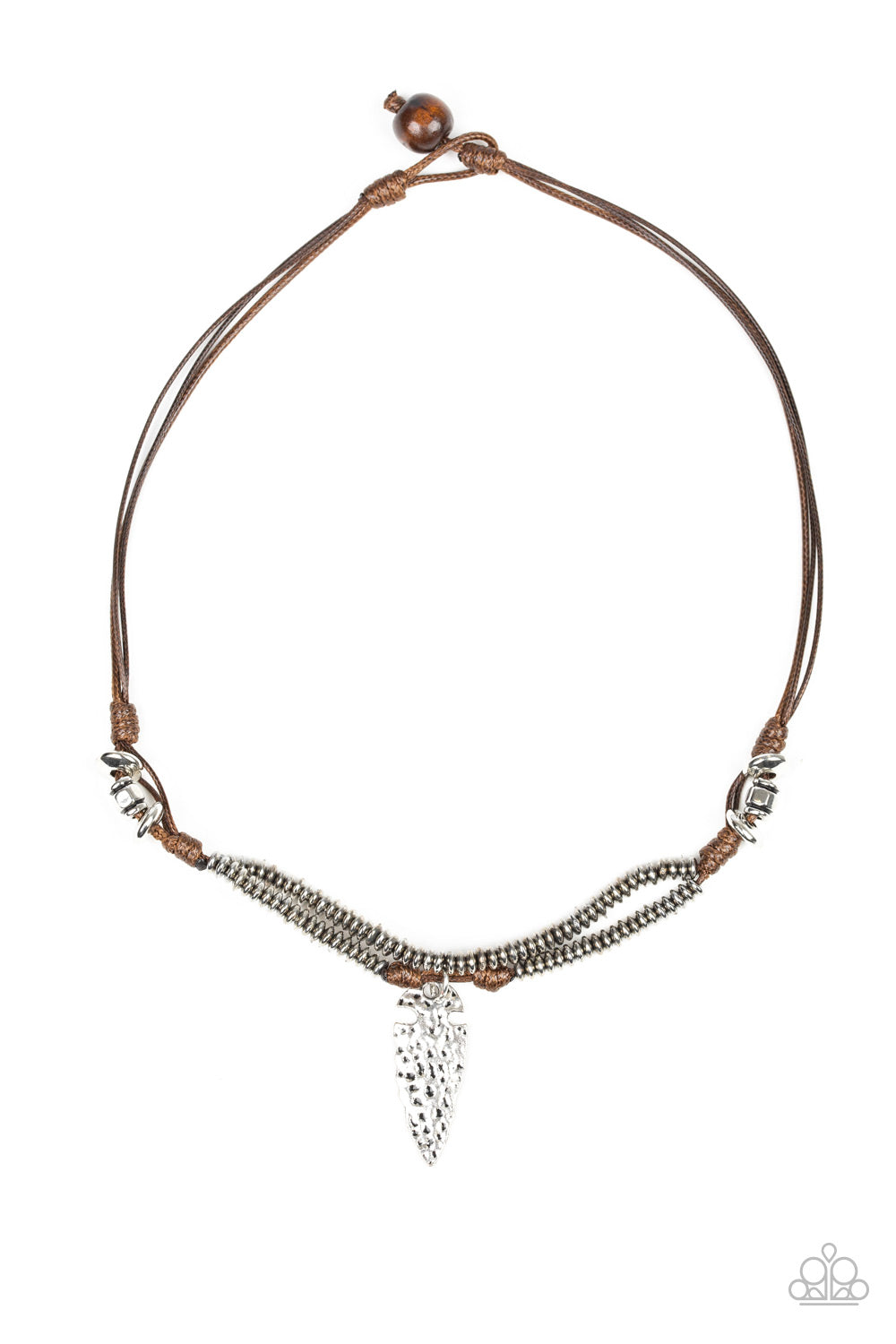 OFF WITH HIS ARROWHEAD - BROWN MEN'S URBAN ARROW HEAD NECKLACE