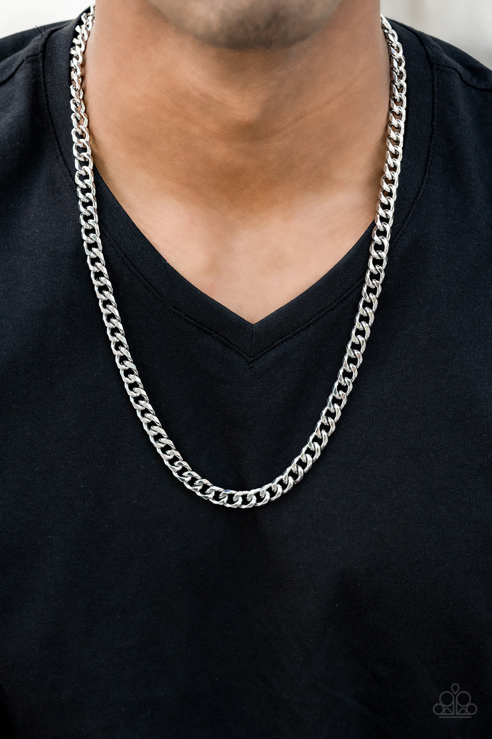 THE GAME CHAIN-GER - SILVER MEN'S NECKLACE