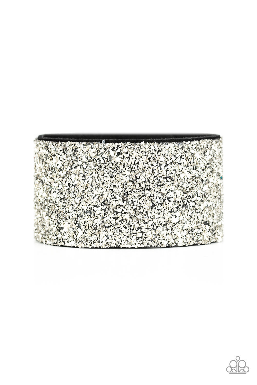 THE HALFTIME SHOW - SILVER LIFE OF THE PARTY CRUSHED DIAMONDS WRAP BRACELET