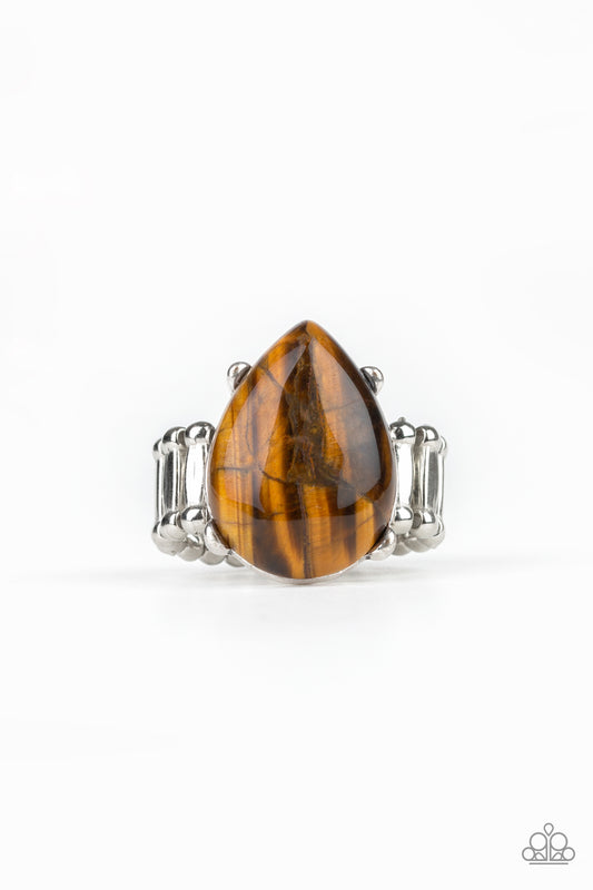 MOJAVE MINERALS - BROWN TIGER'S EYE RING