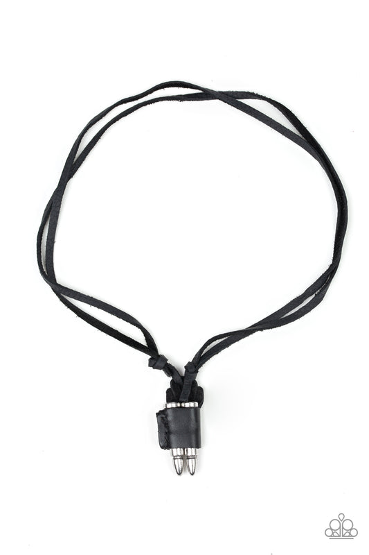 DODGE A BULLET - BLACK SILVER BULLETS NECKLACE