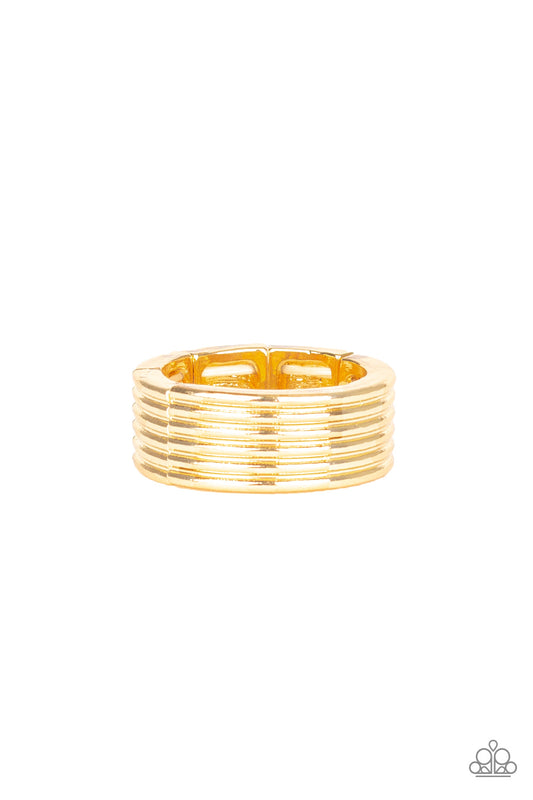 A MANS MAN - GOLD SLEEK BAND MENS RING MEN'S