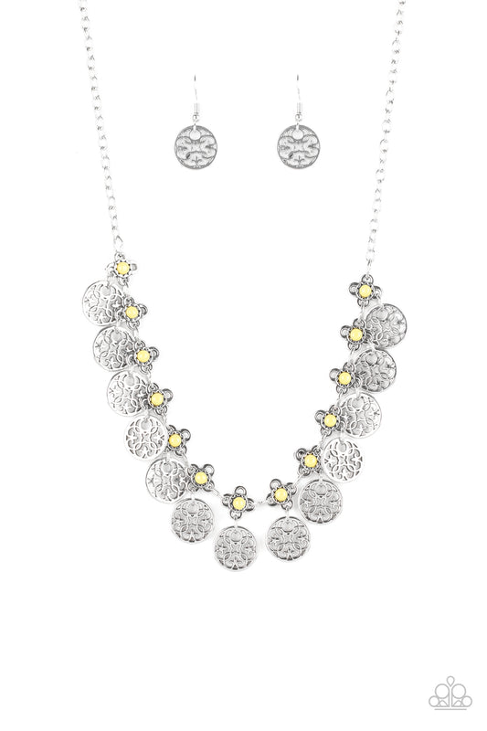 MANDALA MOVEMENT - YELLOW CHARM NECKLACE