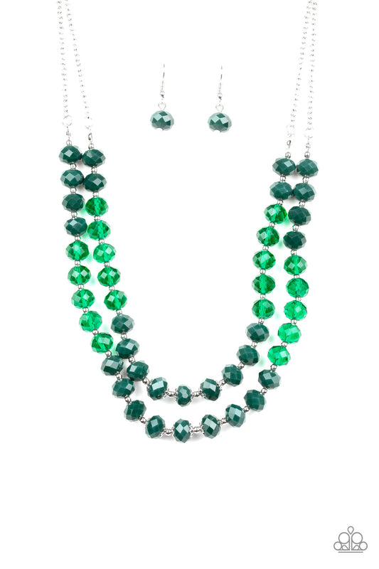 GLITTER GRATITUDE - GREEN NECKLACE