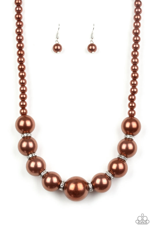 SOHO SOCIALITE - BROWN CHOCOLATE PEARL NECKLACE