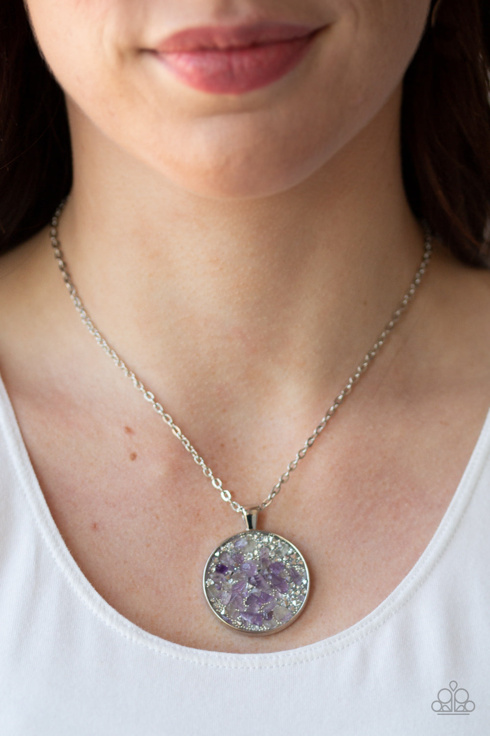 GLAM CRUSH MONDAY - PURPLE AMETHYST DRUZY NECKLACE