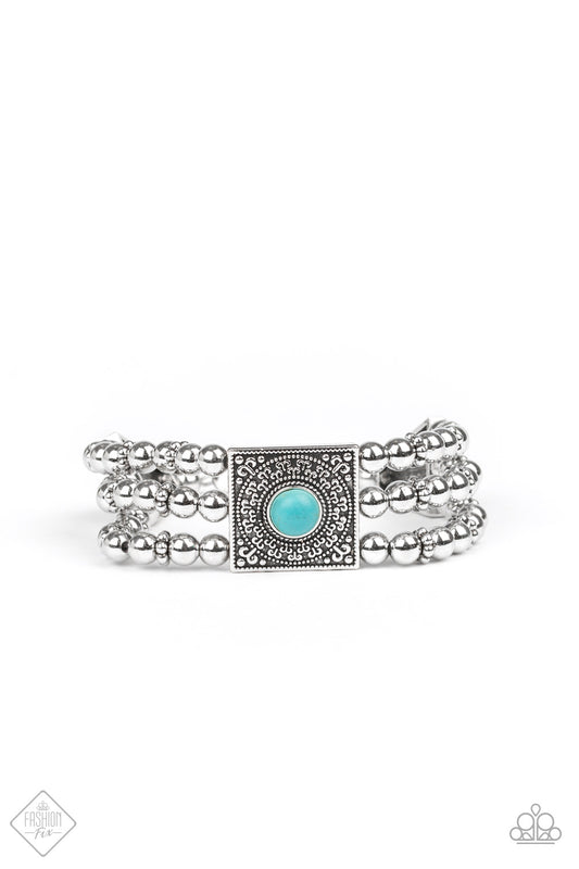 SOLSTICE SOUL - BLUE SILVER FASHION FIX BRACELET