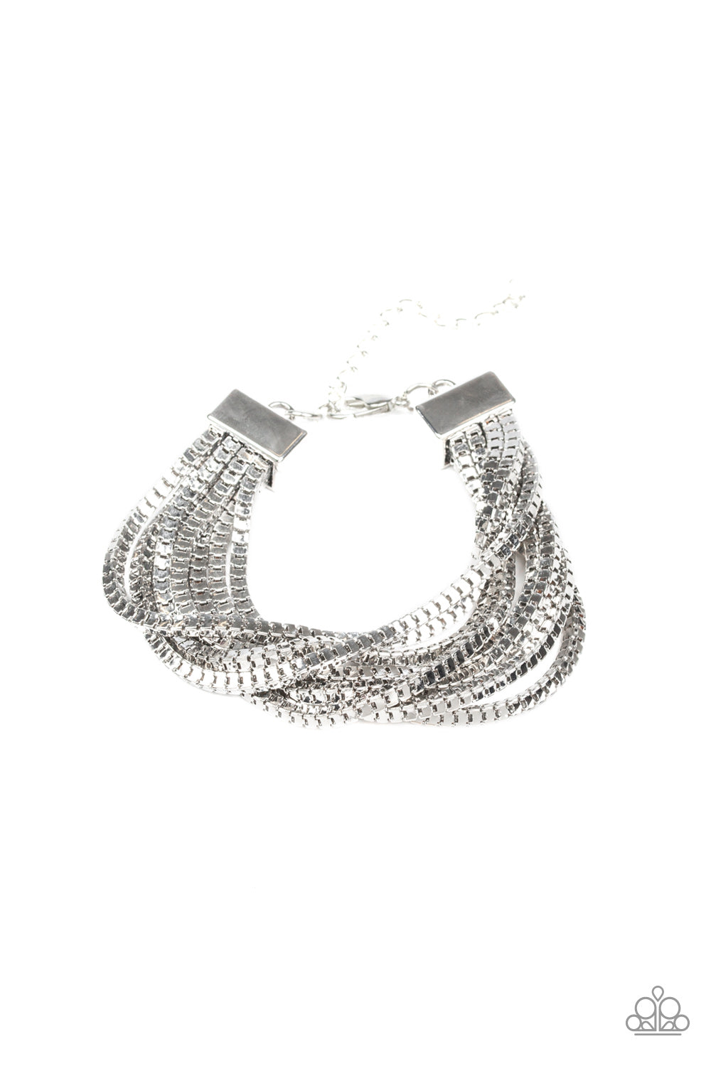 OUT OF THE BOX - SILVER CUBES MULTI LAYER BRACELET