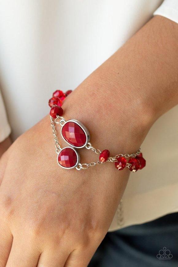 CROWD PLEASER - RED BEAD BRACELET